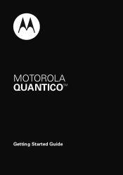 Motorola W845  MOTOROLA QUANTICO Getting Started Guide - (US Cellular)