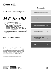 Onkyo HT-S5300 Owner Manual