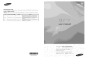 Samsung HL61A750A1FXZA User Manual
