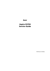 Acer Aspire R3700 Service Guide