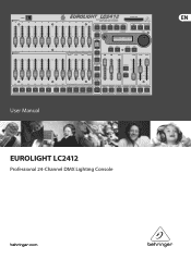 Behringer EUROLIGHT LC2412 Manual