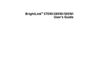 Epson BrightLink 585Wi User Manual