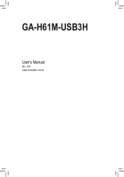 Gigabyte GA-H61M-USB3H Manual