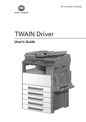 Konica Minolta bizhub 181 bizhub 181 Twain Driver User Manual