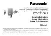 Panasonic CYBT100U CYBT100U User Guide