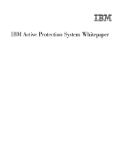 Lenovo ThinkPad R50 Hard Drive Active Protection system white paper