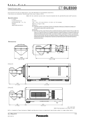 Panasonic ET-DLE030 User Manual