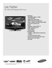 Samsung LN-T325H Brochure