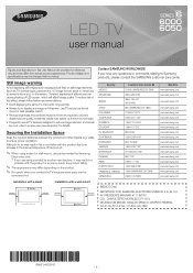 Samsung UN50EH6000F User Manual Ver.1.0 (English)