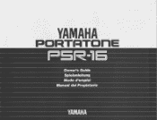 Yamaha PSR-16 Owner's Manual (image)