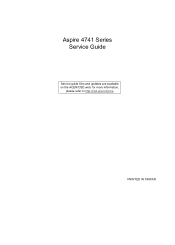 Acer Aspire 4741 Service Guide