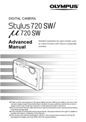 Olympus 225765 Stylus 720 SW Advanced Manual (English)