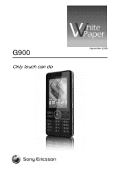 Sony Ericsson G900 Whitepaper