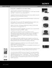 Sony VGX-TP25E/B Marketing Specifications