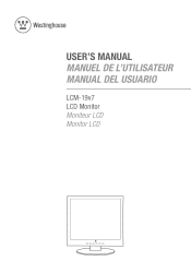 Westinghouse LCM19V7 User Manual