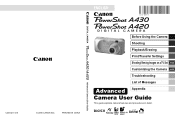 Canon A430 PowerShot A430 / A420 Manuals Camera User Guide Advanced