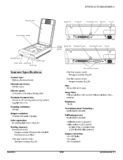 Epson ActionScanner II Mac Product Information Guide