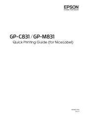 Epson ColorWorks C831 Quick Printing Guide for NiceLabel