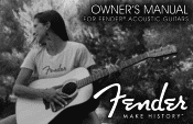 Fender PM-2 Deluxe Parlor Vintage Sunburst Fender Acoustic Guitar Owner s Manual