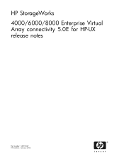 HP 4000/6000/8000 HP StorageWorks 4000/6000/8000 Enterprise Virtual Array Connectivity 5.0E for HP-UX  Release Notes (5697-5647, January 2006)