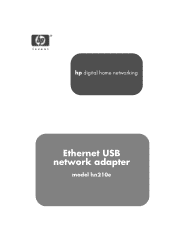 HP Ethernet USB Network Adapter hn210e HP Ethernet USB Network Adapter hn210e - (English) User Guide