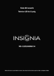 Insignia NS-32D200NA14 User Manual (Spanish)