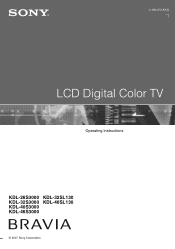 Sony KDL-26S3000R Operating Instructions