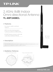 TP-Link TL-ANT2408CL Specifications