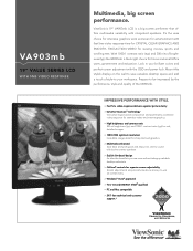ViewSonic VA903MB VA903mb Spec Sheet
