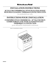 Whirlpool KDRP407HSS Installation Instructions