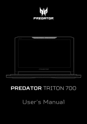 Acer Predator PT715-51 User Manual W10