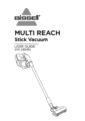 Bissell Multi Reach Cordless Vacuum 2151A User Guide