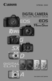 Canon PowerShot SD890 IS Product Line Brochure 2009
