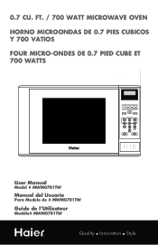 Haier MWM0701TW Product Manual