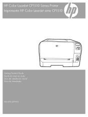 HP CP1518ni HP Color LaserJet CP1510 Series - (Multiple Language) Getting Started Guide