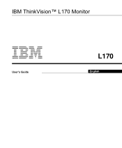 IBM L170 User Guide