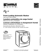 Kenmore HE3t Use and Care Guide