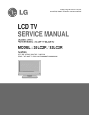 LG 26LC2R Service Manual