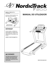 NordicTrack T20.0 Treadmill Portuguese Manual