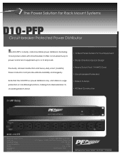 Panamax D10-PFP Datasheet