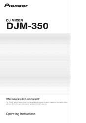 Pioneer DJM-350 Owner's Manual