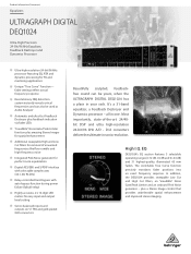 Behringer DEQ1024 Product Information Document