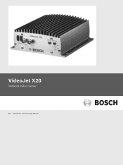 Bosch VJT-X20S Operation Manual