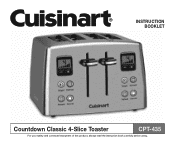 Cuisinart CPT-435P1 User Manual