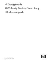 HP 2000fc Hp StorageWorks 2000 Family Modular Smart Array CLI reference guide (481600-002, May 2008)