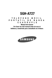 Samsung SGH-A727 User Manual (SPANISH)