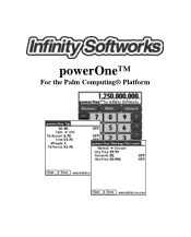 Sony PEG-N710C powerOne Infinity Softworks Operating Instructions