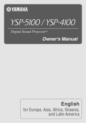 Yamaha YSP-5100 Owner's Manual