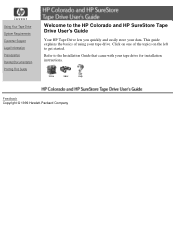 HP C4405A HP Colorado and HP SureStore Tape Drive User's Guide