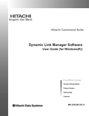 HP XP P9500 Hitachi Dynamic Link Manager Software User Guide for Windows (6.6) (HIT5201-96006, November 2011)